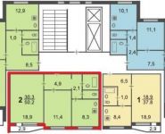 2-комнатная квартира площадью 51.5 кв.м, Берингов проезд, 3 | цена 10 500 000 руб. | www.metrprice.ru