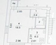 1-комнатная квартира площадью 32.1 кв.м, Осташковская улица, 9к4 | цена 4 600 000 руб. | www.metrprice.ru