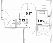 2-комнатная квартира площадью 67.25 кв.м, Лазоревый пр., 3, корп.5 | цена 14 342 474 руб. | www.metrprice.ru