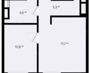 1-комнатная квартира площадью 37.89 кв.м, Заречная, 4Бс3 | цена 8 904 150 руб. | www.metrprice.ru