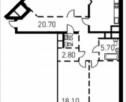 3-комнатная квартира площадью 111.6 кв.м, 1-й Нагатинский пр-д, корп.203 | цена 21 121 868 руб. | www.metrprice.ru