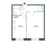 1-комнатная квартира площадью 49.3 кв.м, улица Дмитрия Ульянова, 6к1 | цена 12 372 292 руб. | www.metrprice.ru