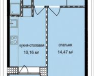 1-комнатная квартира площадью 36.67 кв.м, Октябрьская, к1, корп.9 | цена 3 360 533 руб. | www.metrprice.ru