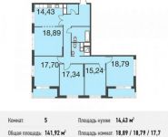 5-комнатная квартира площадью 141.9 кв.м, Донецкая улица, 30с29 | цена 22 390 719 руб. | www.metrprice.ru