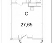 1-комнатная квартира площадью 27.65 кв.м, Ясная, 8, корп.7 | цена 2 524 998 руб. | www.metrprice.ru