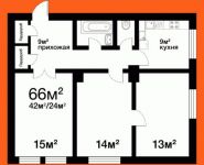 3-комнатная квартира площадью 66 кв.м, Северная площадь, 5А | цена 3 000 000 руб. | www.metrprice.ru