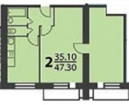 2-комнатная квартира площадью 48.5 кв.м, Старокрымская улица, 13с1 | цена 7 200 000 руб. | www.metrprice.ru