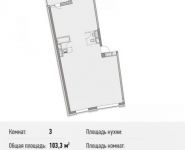 3-комнатная квартира площадью 103.3 кв.м, Береговой пр., ВЛ5 | цена 24 792 000 руб. | www.metrprice.ru