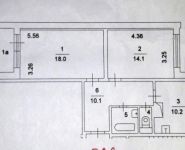 2-комнатная квартира площадью 56.4 кв.м, улица Липовый Парк, 6 | цена 13 300 000 руб. | www.metrprice.ru