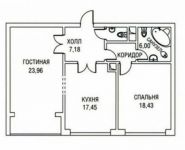 3-комнатная квартира площадью 82.1 кв.м, улица Академика Королёва, 10 | цена 55 900 000 руб. | www.metrprice.ru