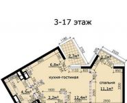 1-комнатная квартира площадью 37.1 кв.м, Чайковского ул., 5 | цена 5 100 000 руб. | www.metrprice.ru