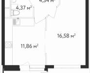 1-комнатная квартира площадью 38.9 кв.м, Вешняковская | цена 6 185 100 руб. | www.metrprice.ru