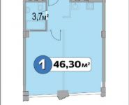 1-комнатная квартира площадью 46.3 кв.м, Нахимовский просп., 21 | цена 5 601 112 руб. | www.metrprice.ru