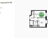 1-комнатная квартира площадью 38 кв.м, Ленинградское ш, 58/14 | цена 6 020 650 руб. | www.metrprice.ru