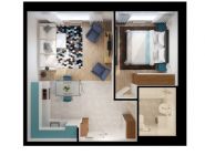1-комнатная квартира площадью 41.4 кв.м, Ясеневая ул, 14 | цена 6 147 900 руб. | www.metrprice.ru