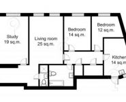 4-комнатная квартира площадью 114 кв.м, переулок Васнецова, 3 | цена 64 797 600 руб. | www.metrprice.ru