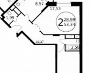 2-комнатная квартира площадью 53 кв.м, Новое Пушкино мкр | цена 3 162 529 руб. | www.metrprice.ru