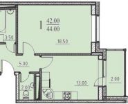 1-комнатная квартира площадью 44 кв.м, Центральная ул., 14 | цена 3 187 000 руб. | www.metrprice.ru