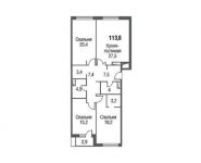 3-комнатная квартира площадью 113.8 кв.м,  | цена 17 505 063 руб. | www.metrprice.ru