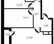 2-комнатная квартира площадью 64.39 кв.м, Новоалексеевская, 16с7 | цена 15 693 070 руб. | www.metrprice.ru