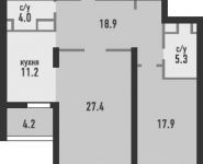 2-комнатная квартира площадью 86 кв.м, Наметкина ул., 18 | цена 21 500 000 руб. | www.metrprice.ru