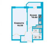 1-комнатная квартира площадью 35.4 кв.м, Рябиновая ул, 10 | цена 2 450 000 руб. | www.metrprice.ru