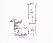 3-комнатная квартира площадью 55 кв.м, Ковровый мкр, 30 | цена 4 700 000 руб. | www.metrprice.ru