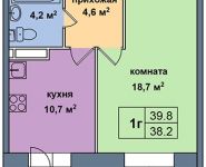 1-комнатная квартира площадью 39 кв.м, Опалиха ул., 2 | цена 3 024 800 руб. | www.metrprice.ru