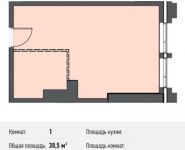 1-комнатная квартира площадью 30.5 кв.м, Новодмитровская улица, 5А | цена 5 358 850 руб. | www.metrprice.ru