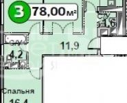 3-комнатная квартира площадью 82 кв.м, Каширское ш., 65 | цена 9 400 000 руб. | www.metrprice.ru