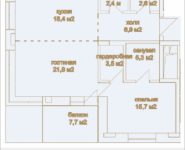 2-комнатная квартира площадью 78 кв.м, Согласия, 10/2 | цена 28 414 177 руб. | www.metrprice.ru