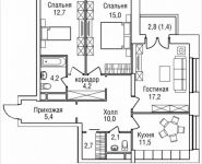 3-комнатная квартира площадью 89 кв.м, 3-й Силикатный проезд, вл. 4, корп. 2 | цена 18 468 670 руб. | www.metrprice.ru