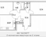 2-комнатная квартира площадью 68.8 кв.м, Автозаводская ул., 23к3 | цена 12 741 696 руб. | www.metrprice.ru