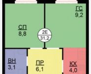 2-комнатная квартира площадью 31 кв.м, посёлок Газопровод, 101к5 | цена 3 942 120 руб. | www.metrprice.ru