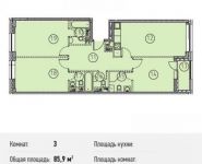 3-комнатная квартира площадью 85.9 кв.м, Ленинградский просп., 31 | цена 20 527 180 руб. | www.metrprice.ru