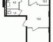 2-комнатная квартира площадью 68.4 кв.м, Щелково платф, 1 | цена 3 874 450 руб. | www.metrprice.ru