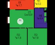 3-комнатная квартира площадью 43 кв.м, Авангардная улица, 8 | цена 5 890 000 руб. | www.metrprice.ru