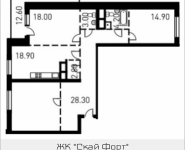 3-комнатная квартира площадью 115.1 кв.м, 1-й Нагатинский пр-д, корп.206 | цена 21 717 085 руб. | www.metrprice.ru