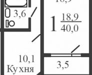 1-комнатная квартира площадью 40 кв.м, Покровская улица, 16 | цена 4 285 000 руб. | www.metrprice.ru