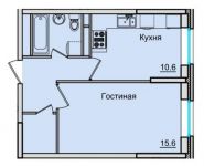 1-комнатная квартира площадью 37 кв.м,  | цена 2 481 497 руб. | www.metrprice.ru