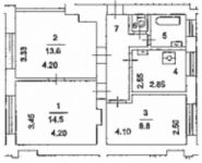 3-комнатная квартира площадью 60.3 кв.м, Гоголевский бул., 27 | цена 19 900 000 руб. | www.metrprice.ru