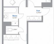 2-комнатная квартира площадью 55.49 кв.м, Новорязанское шоссе, 12, корп.12 | цена 3 879 583 руб. | www.metrprice.ru