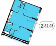 2-комнатная квартира площадью 82.03 кв.м, Шмитовский проезд, 39, корп.2 | цена 14 163 138 руб. | www.metrprice.ru