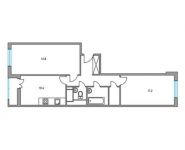 2-комнатная квартира площадью 56.2 кв.м, улица Мичурина, 17 | цена 4 383 600 руб. | www.metrprice.ru