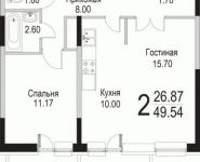 2-комнатная квартира площадью 49 кв.м, Барышевская Роща ул. | цена 4 582 450 руб. | www.metrprice.ru