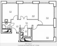 3-комнатная квартира площадью 66.3 кв.м, 1-й Грайвороновский пр, 1 стр 1 | цена 8 585 850 руб. | www.metrprice.ru