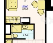 1-комнатная квартира площадью 53.1 кв.м,  | цена 6 685 290 руб. | www.metrprice.ru