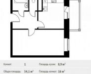1-комнатная квартира площадью 34.1 кв.м, Софийская ул. | цена 2 663 258 руб. | www.metrprice.ru