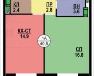 2-комнатная квартира площадью 40.5 кв.м, Адмирала Макарова, 10, корп.1 | цена 6 852 600 руб. | www.metrprice.ru