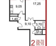 2-комнатная квартира площадью 53 кв.м, Маяковского ул., 42 | цена 5 200 000 руб. | www.metrprice.ru